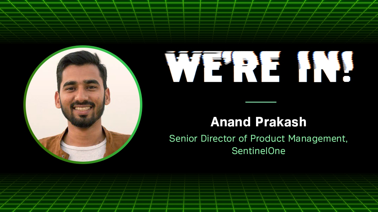 Photo of Anand Prakash, senior director of product management at SentinelOne