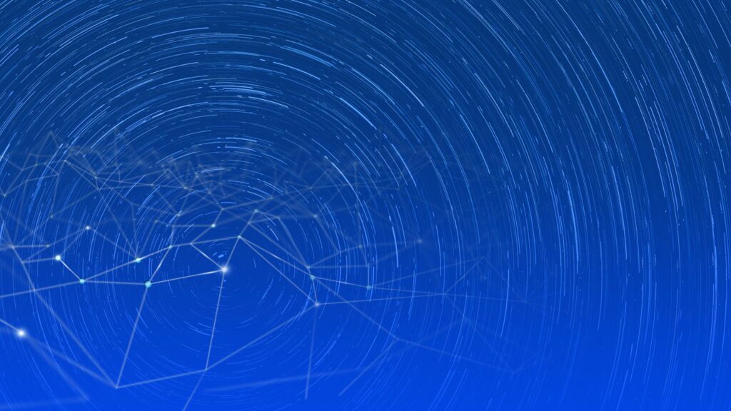 An image of the night sky from the perspective of Earth to illustrate the variety and number of offensive security testing tools.