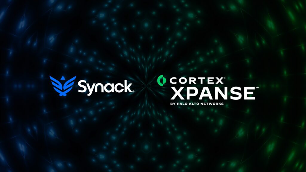 Synack and Palo Alto Network's Cortex Xpanse logos to denote the integration