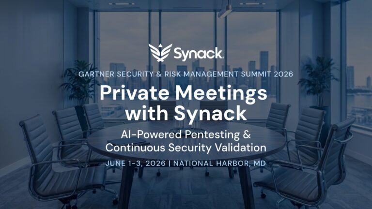 Meet with Synack at Gartner Security & Risk Management Summit 2026