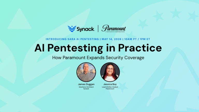 Sara AI Pentesting Webinar – See how Paramount expands security coverage with Synack