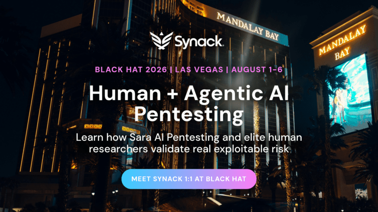 Meet with Synack at Black Hat USA 2026