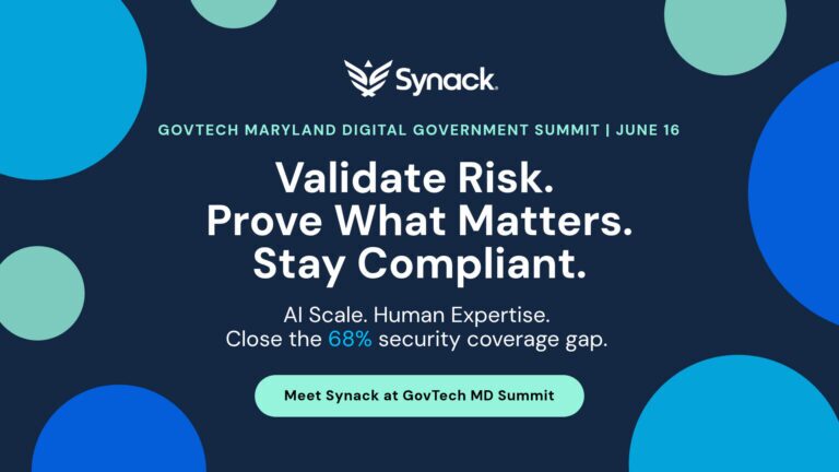 Meet with Synack at GovTech’s Maryland Digital Government Summit