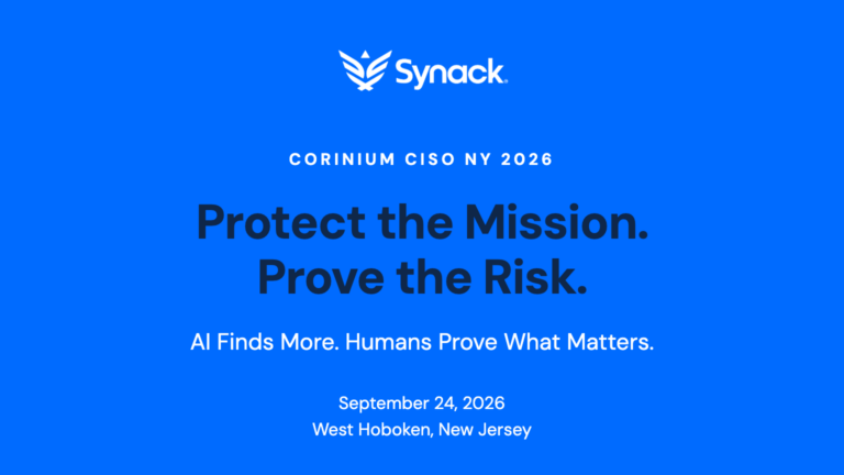 Meet with Synack at Corinium CISO NY 2026