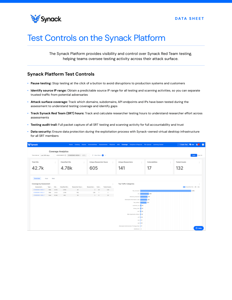 Test Controls