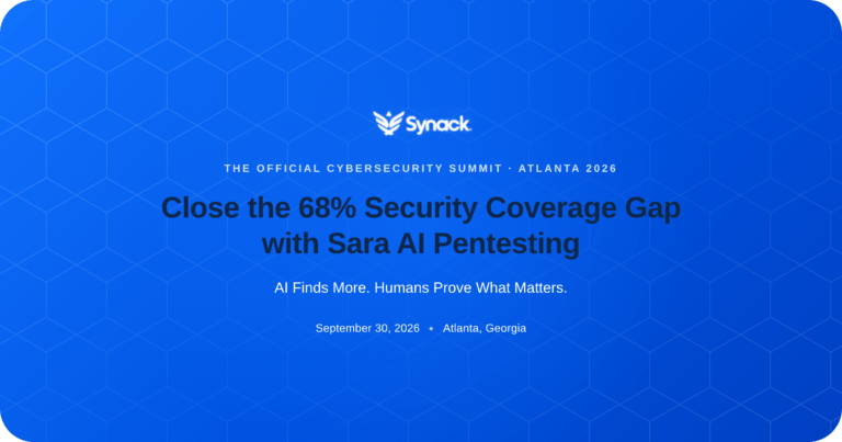 Meet with Synack at The Official Cybersecurity Summit: Atlanta