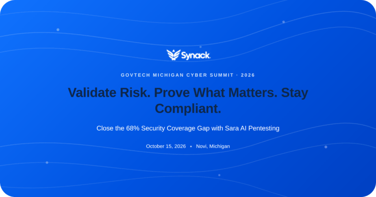 Join Synack at the GovTech Michigan Cyber Summit