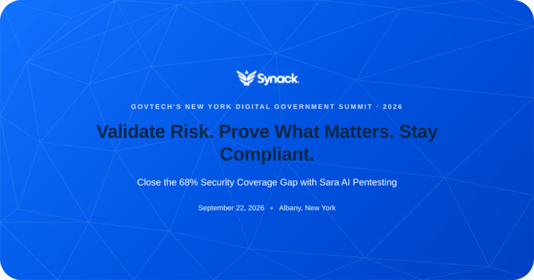Meet Synack at GovTech’s New York Digital Government Summit