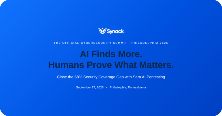 Meet Synack at The Official Cybersecurity Summit in Philadelphia