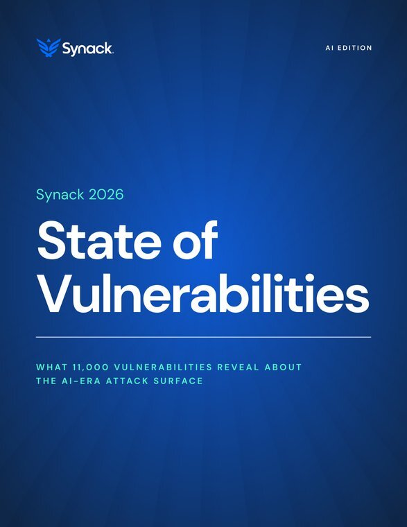 Cover of the Synack 2026 State of Vulnerabilities report, AI edition