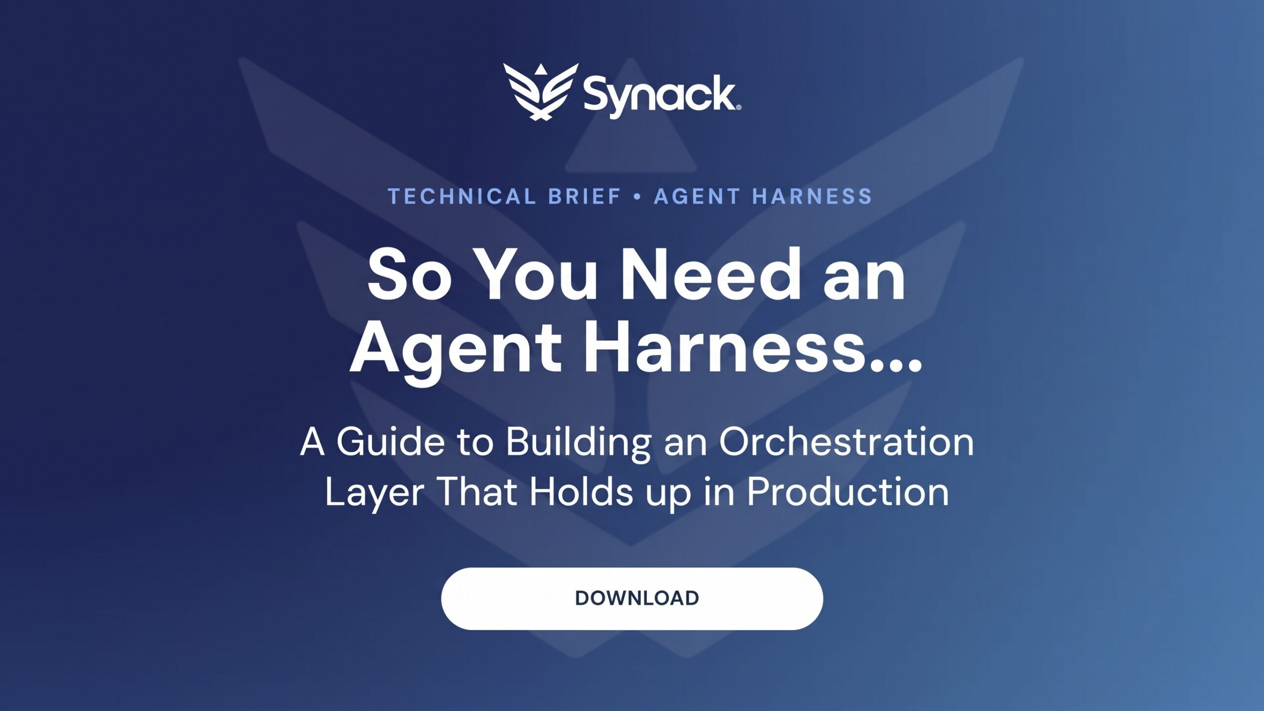 Technical Brief: So You Need an Agent Harness…