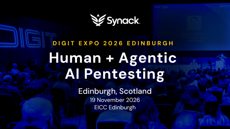 Visit Synack at DIGIT Expo in Edinburgh on 19 November