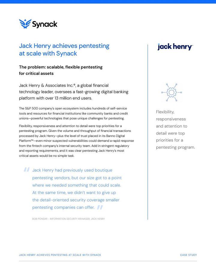Jack Henry Case Study