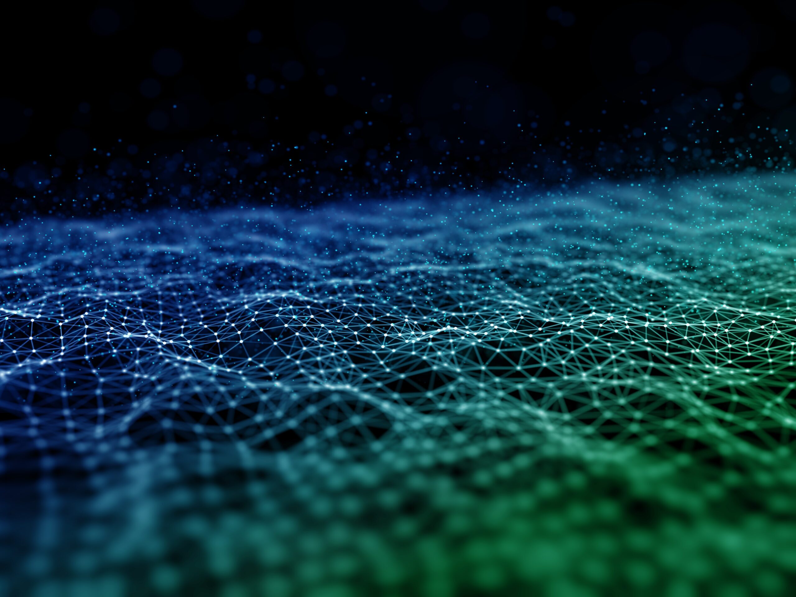 3D modern network communications background with connecting line