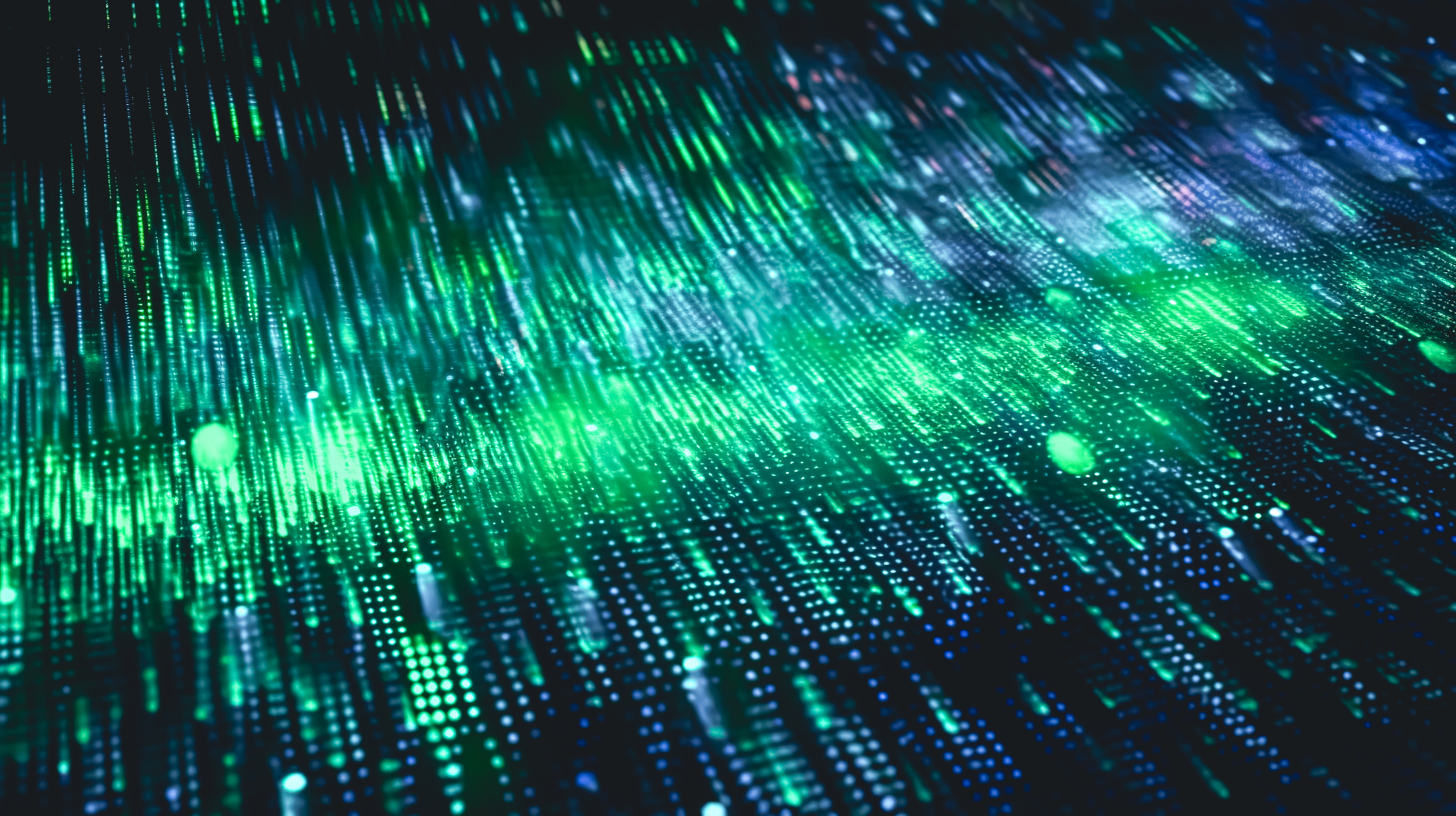 Abstract green background from a brilliant mosaic pattern, generative AI.