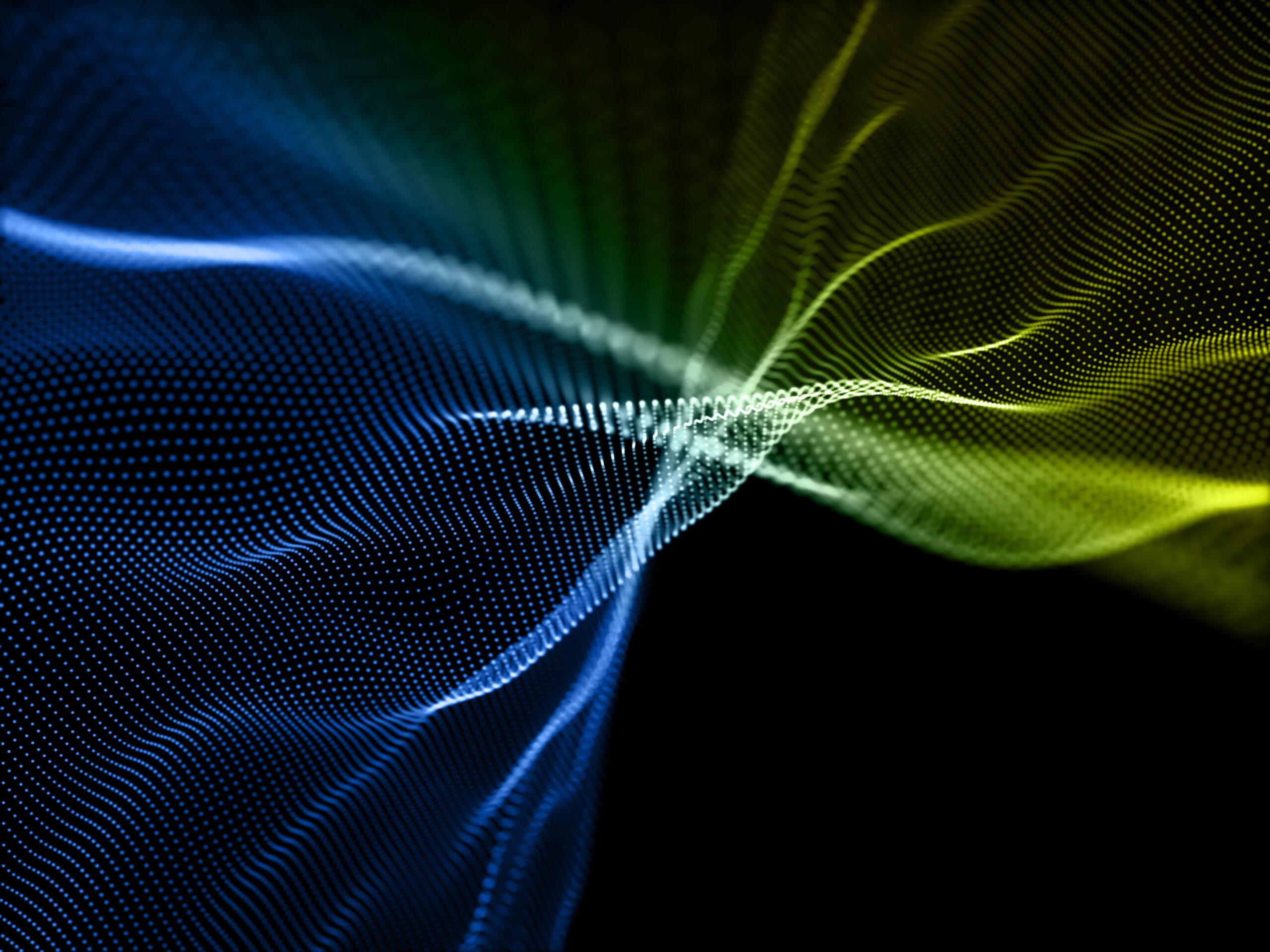 3D digital background with flowing particles